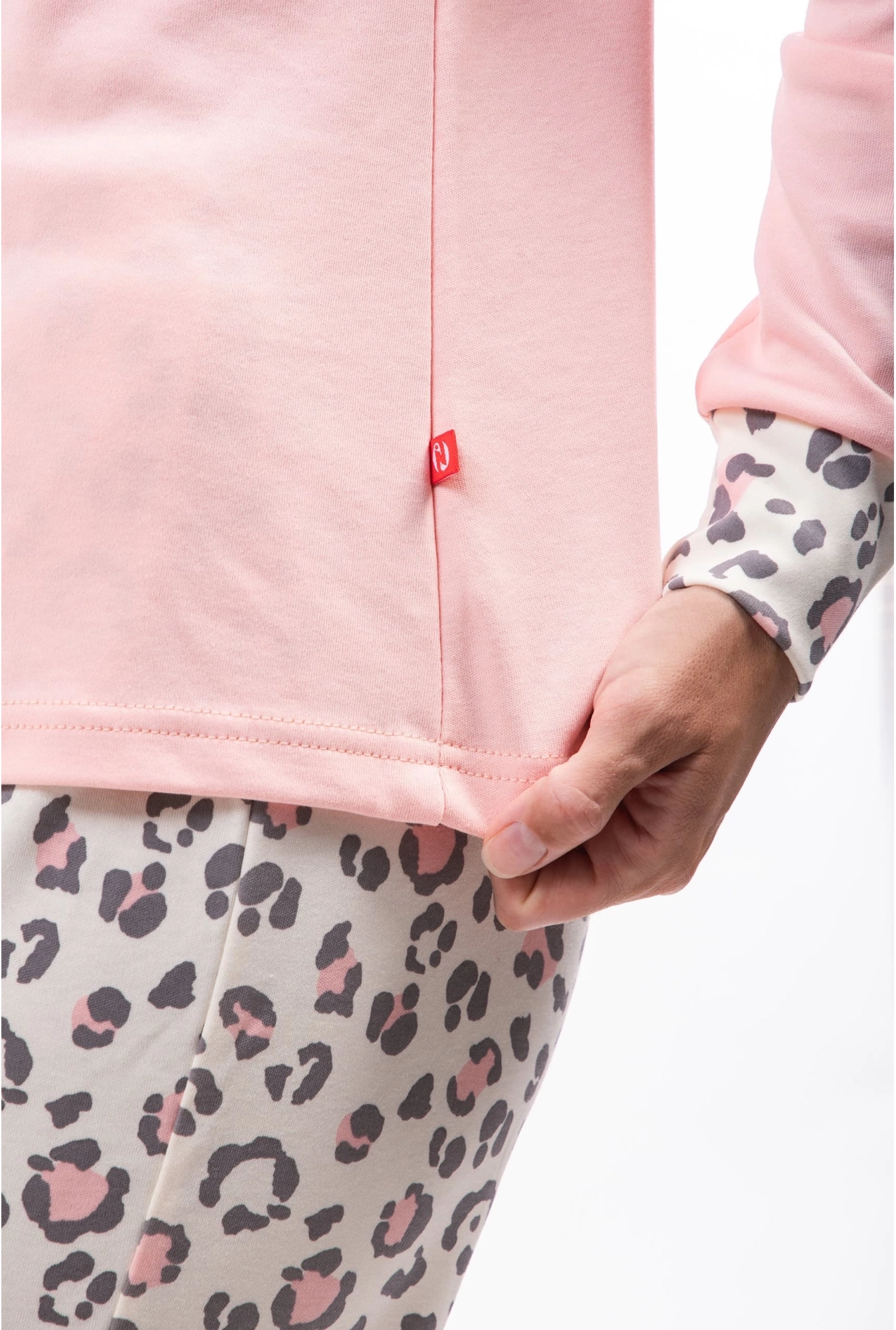 Ženska pidžama - Love roze leopard