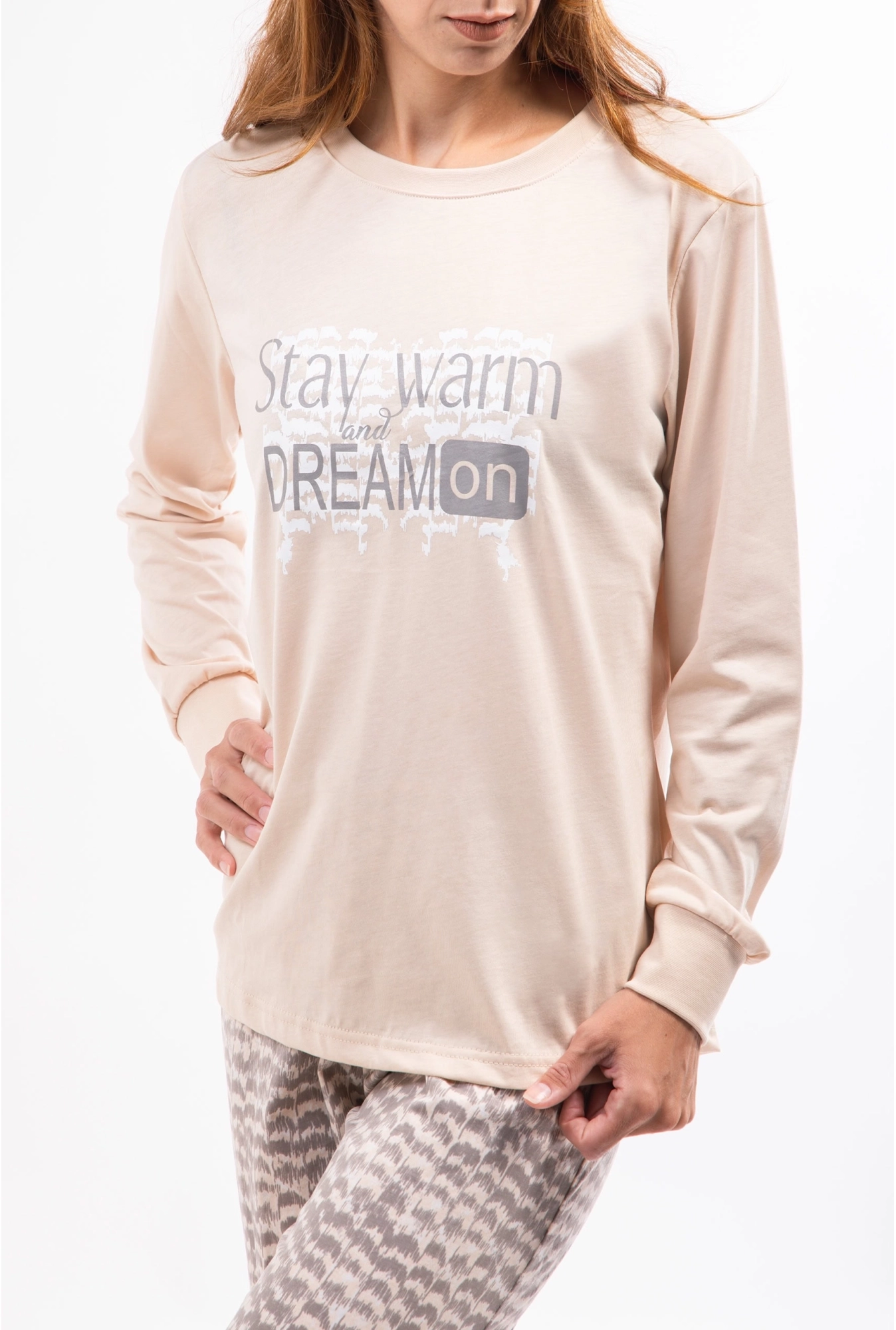 Ženska pidžama - Stay warm and dream on