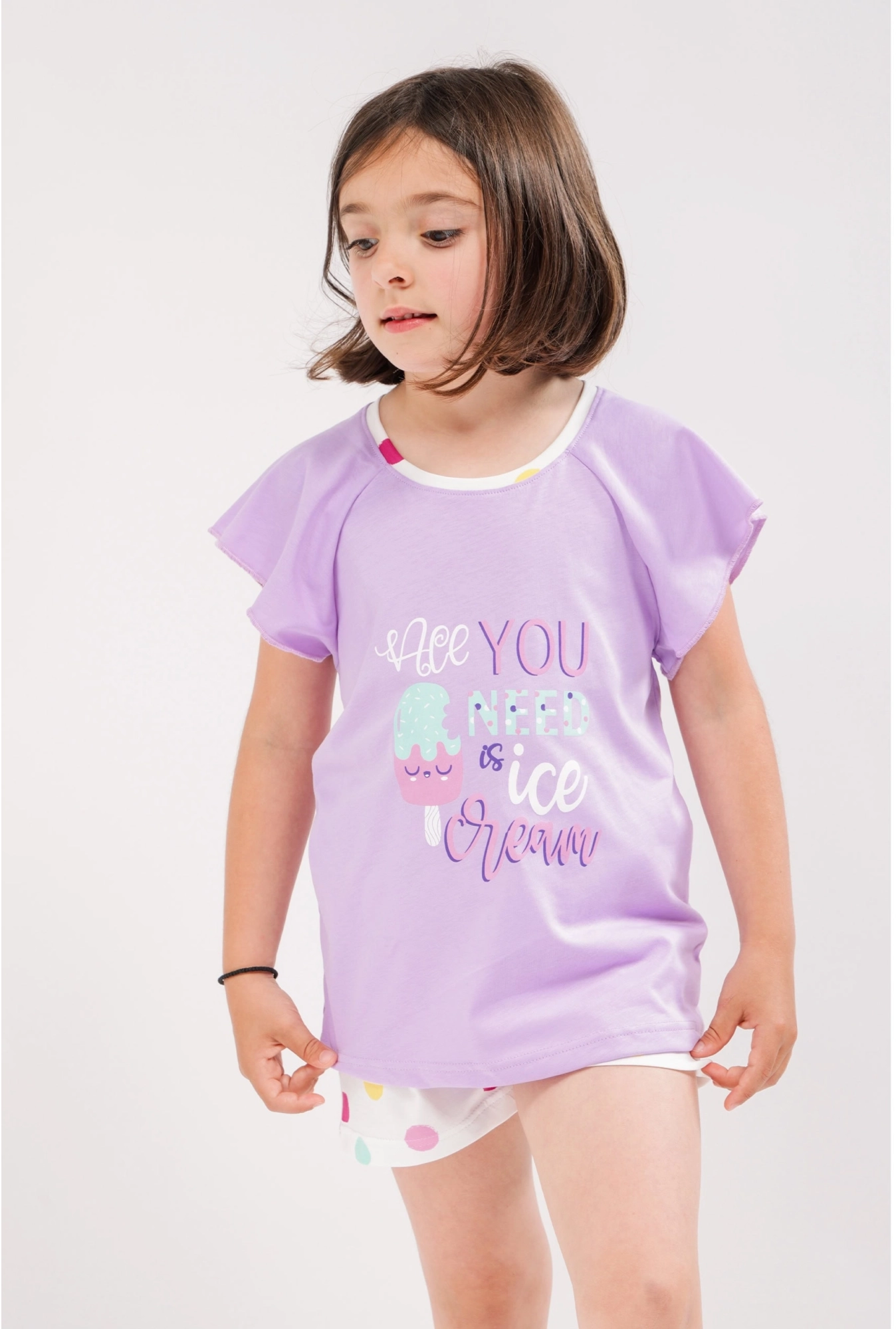 Bebi dol za devojčice kratak rukav - All you need is ice cream