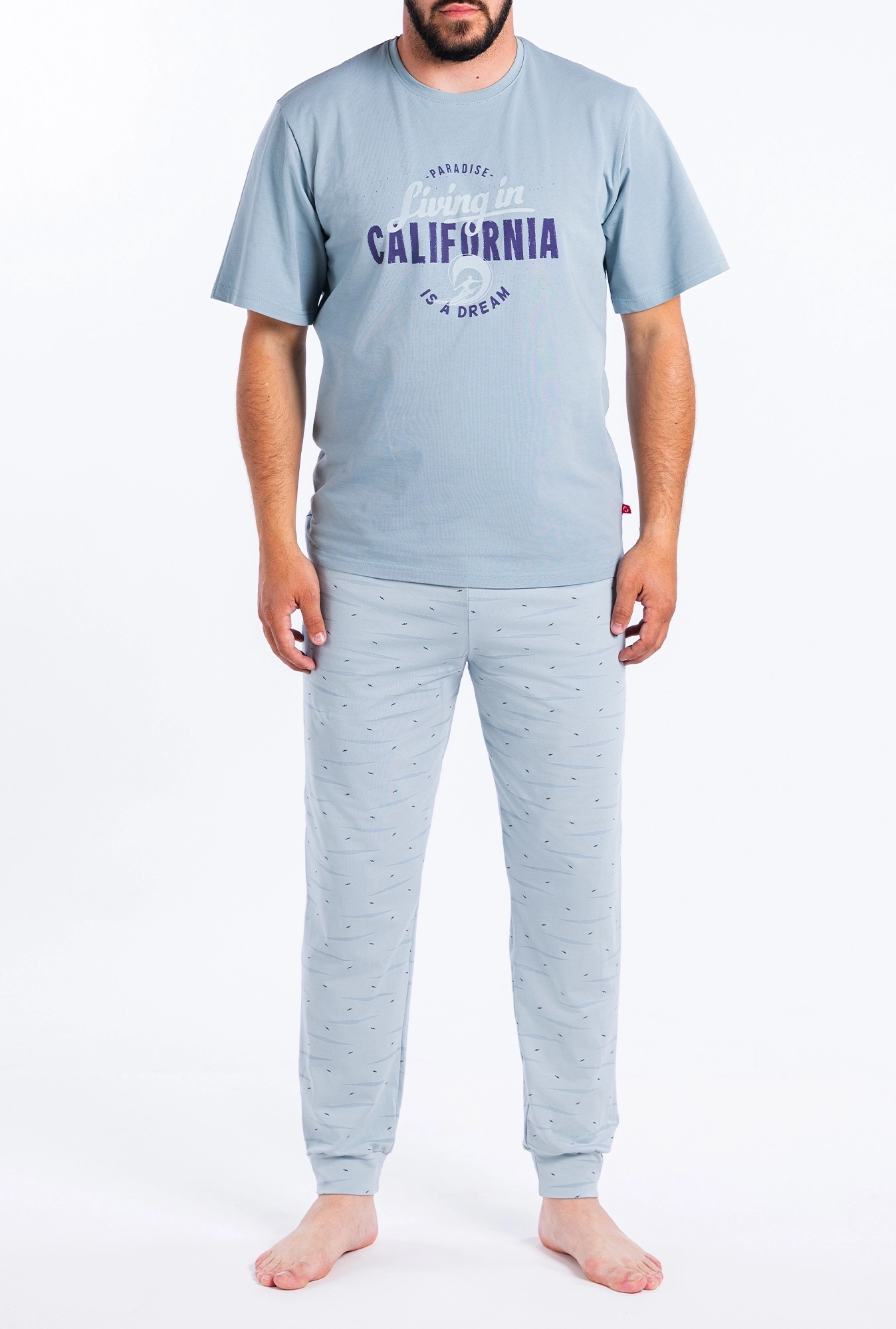 Muška pidžama kratkog rukava - Living in  California