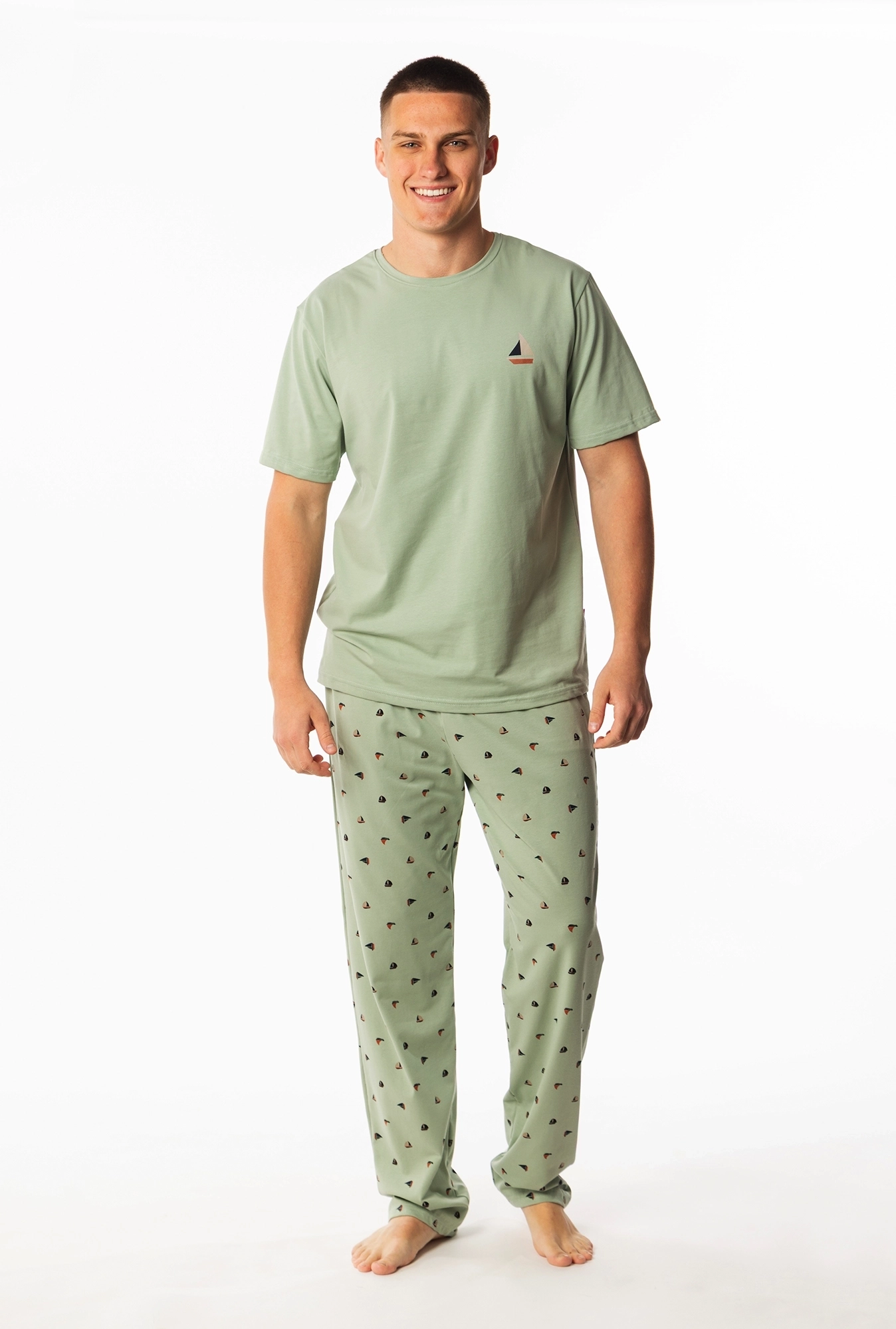 Muška pidžama kratkog rukava - Brodić