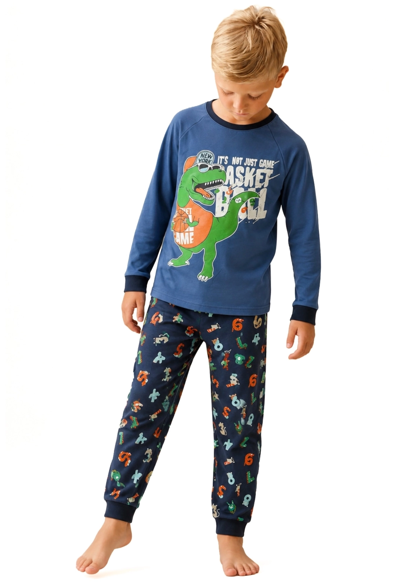 Pidžama za dečake - Basket ball dino