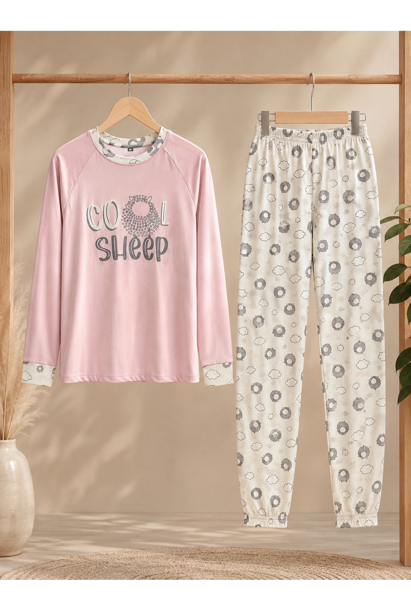 Pidžama za devojčice - Cool sheep
