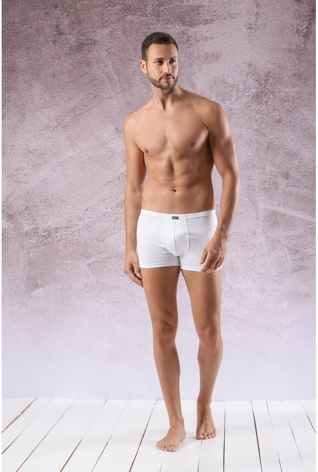 Muške štep bokserice - Bela